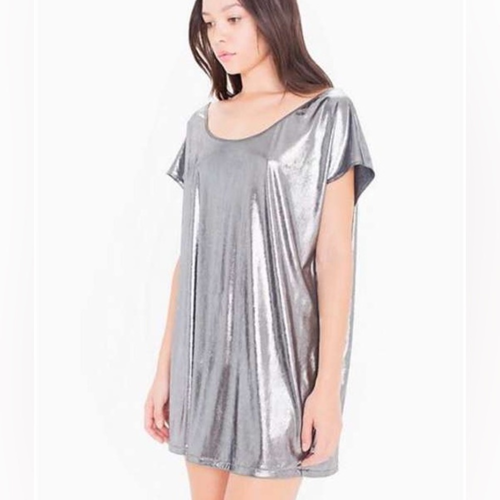 American Apparel Metallic Jersey Sleeve Tunic.